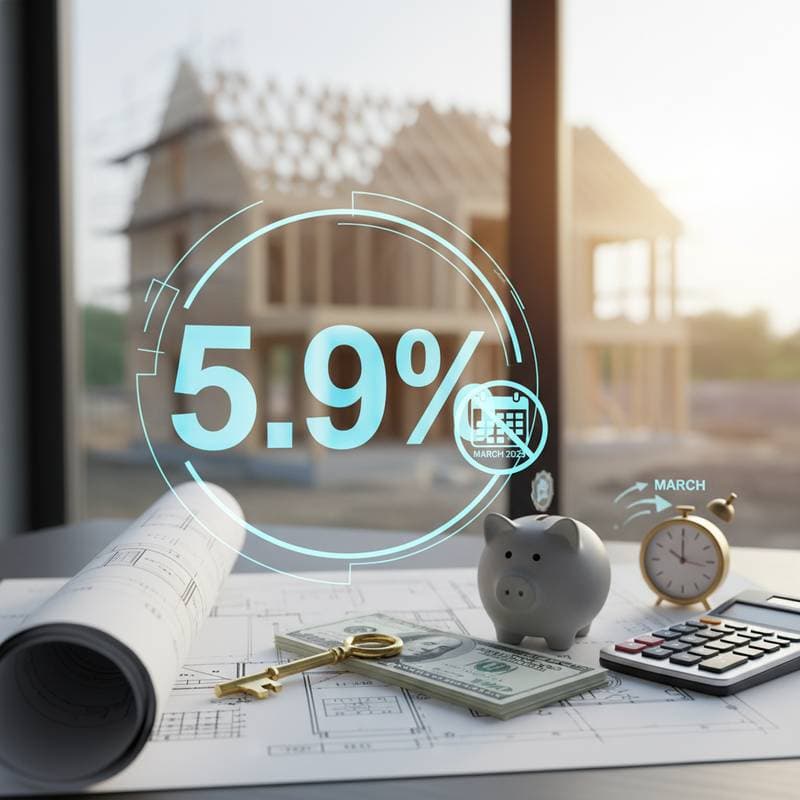 Featured image for Why 5.9% Construction Loan Rates Won't Last Past March