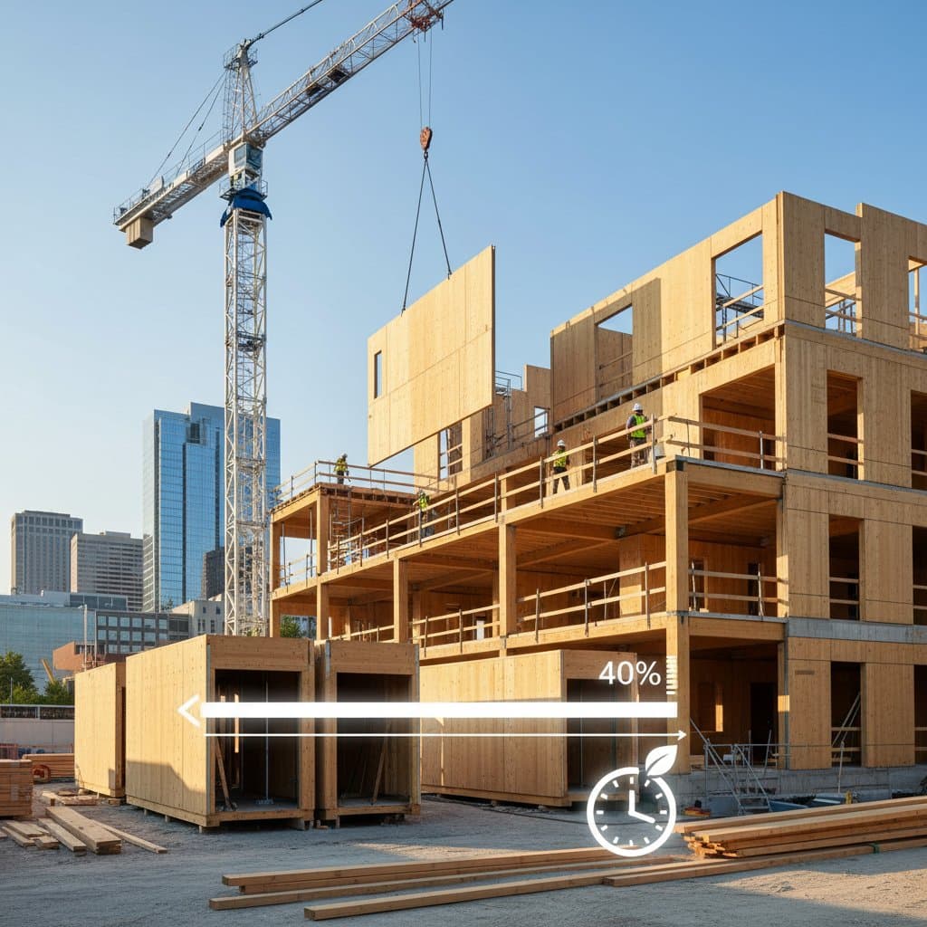 Image for Mass Timber Cuts Construction Time by 40%