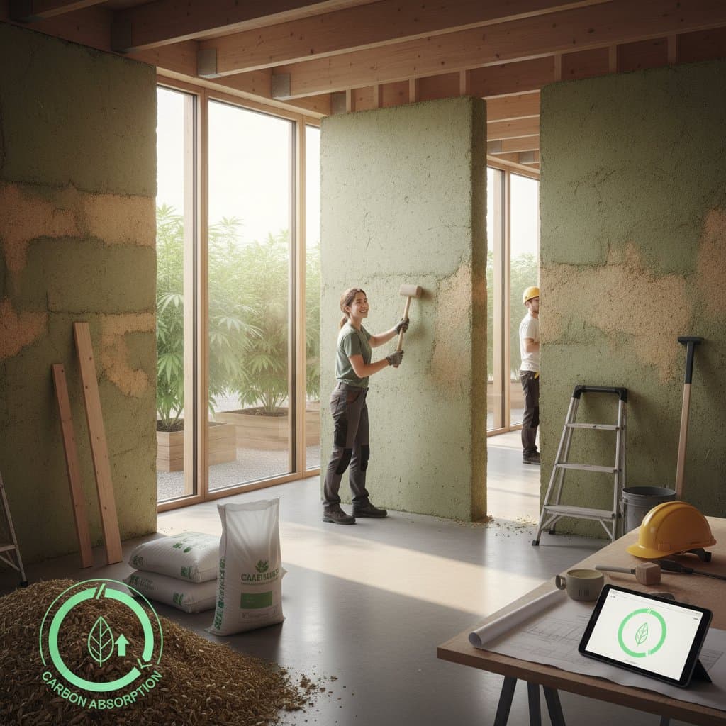 Image for Hempcrete Walls Absorb Carbon While They Insulate