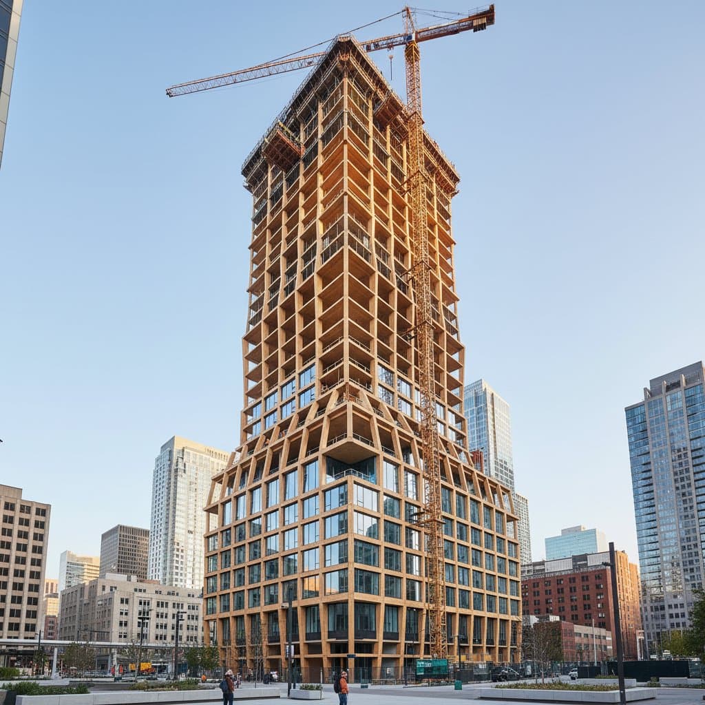 Image for Mass Timber Codes Now Allow 18-Story Wood Buildings
