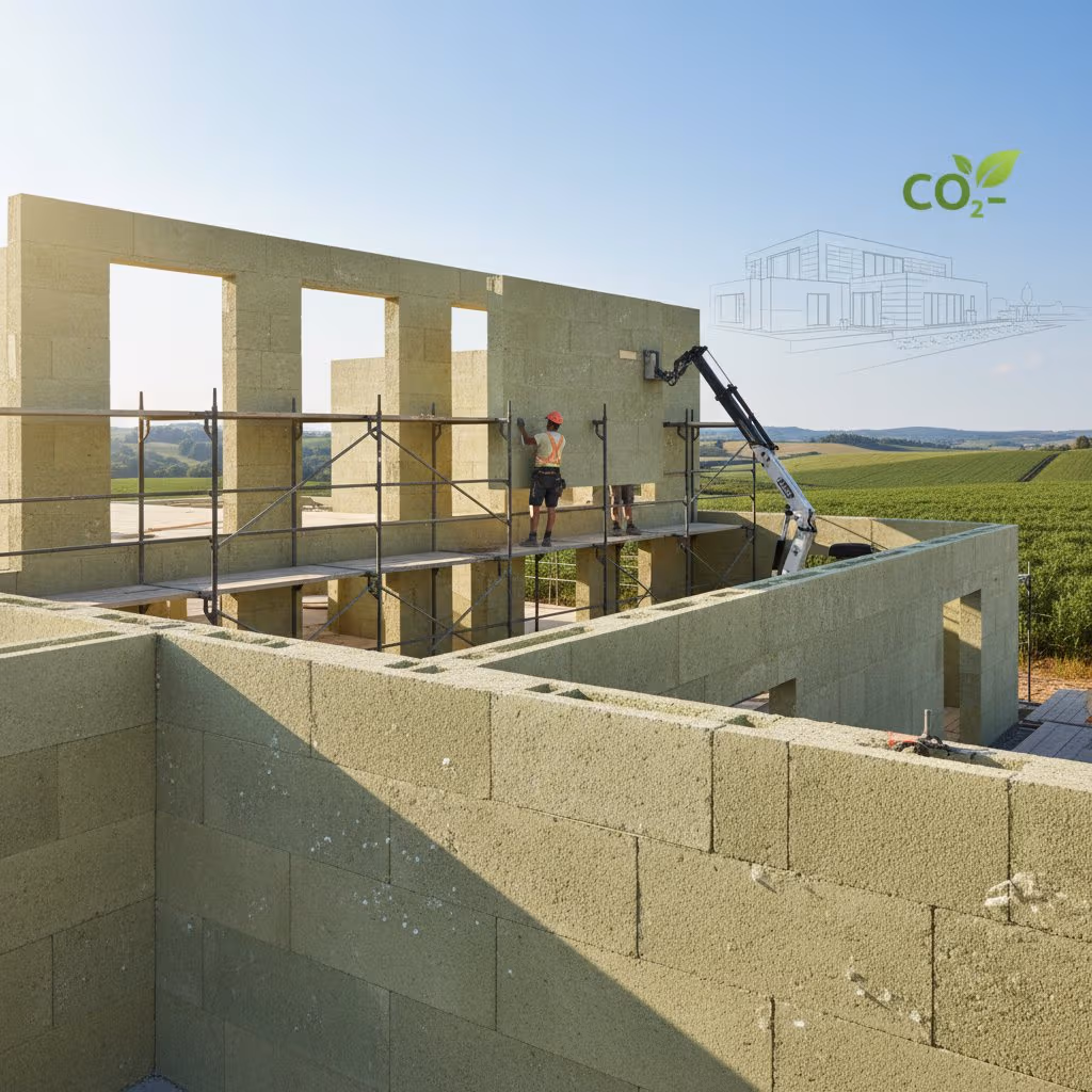 Featured image for Hempcrete Walls Absorb Carbon While They Cure