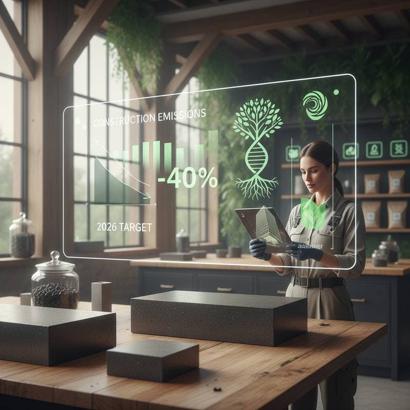 Featured image for Biochar Slashes Concrete Emissions by 40% in 2026