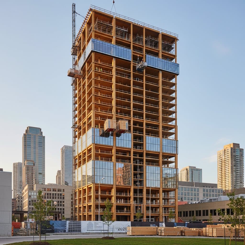 Image for New Codes Allow Mass Timber Buildings Up to 18 Stories