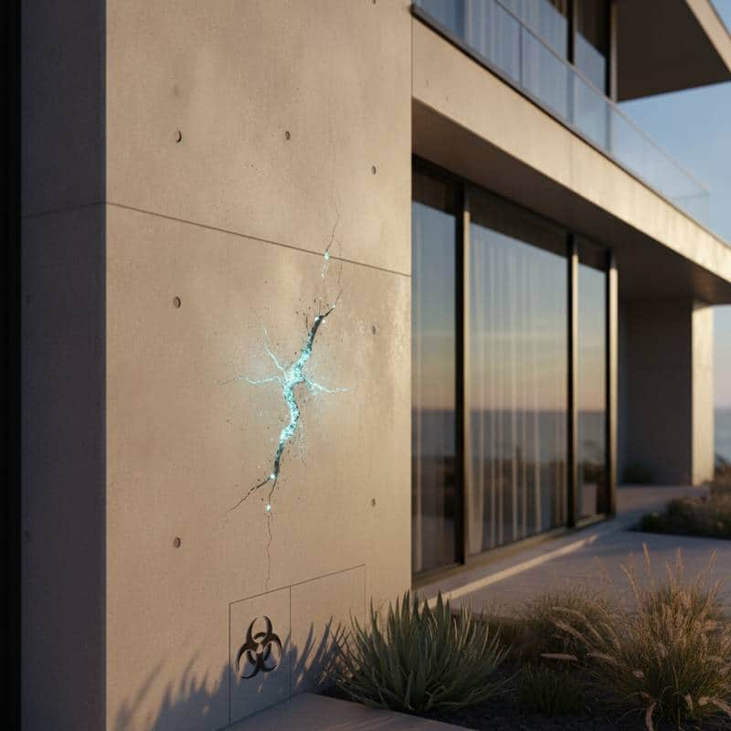 Featured image for Self-Healing Concrete Repairs Cracks Automatically