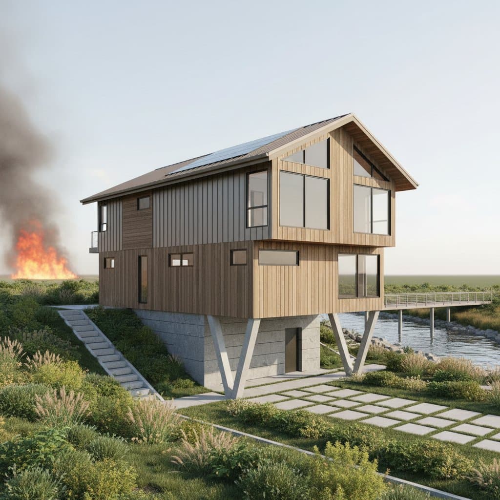 Image for Why 2025 Building Codes Stop Wildfire and Flood Damage