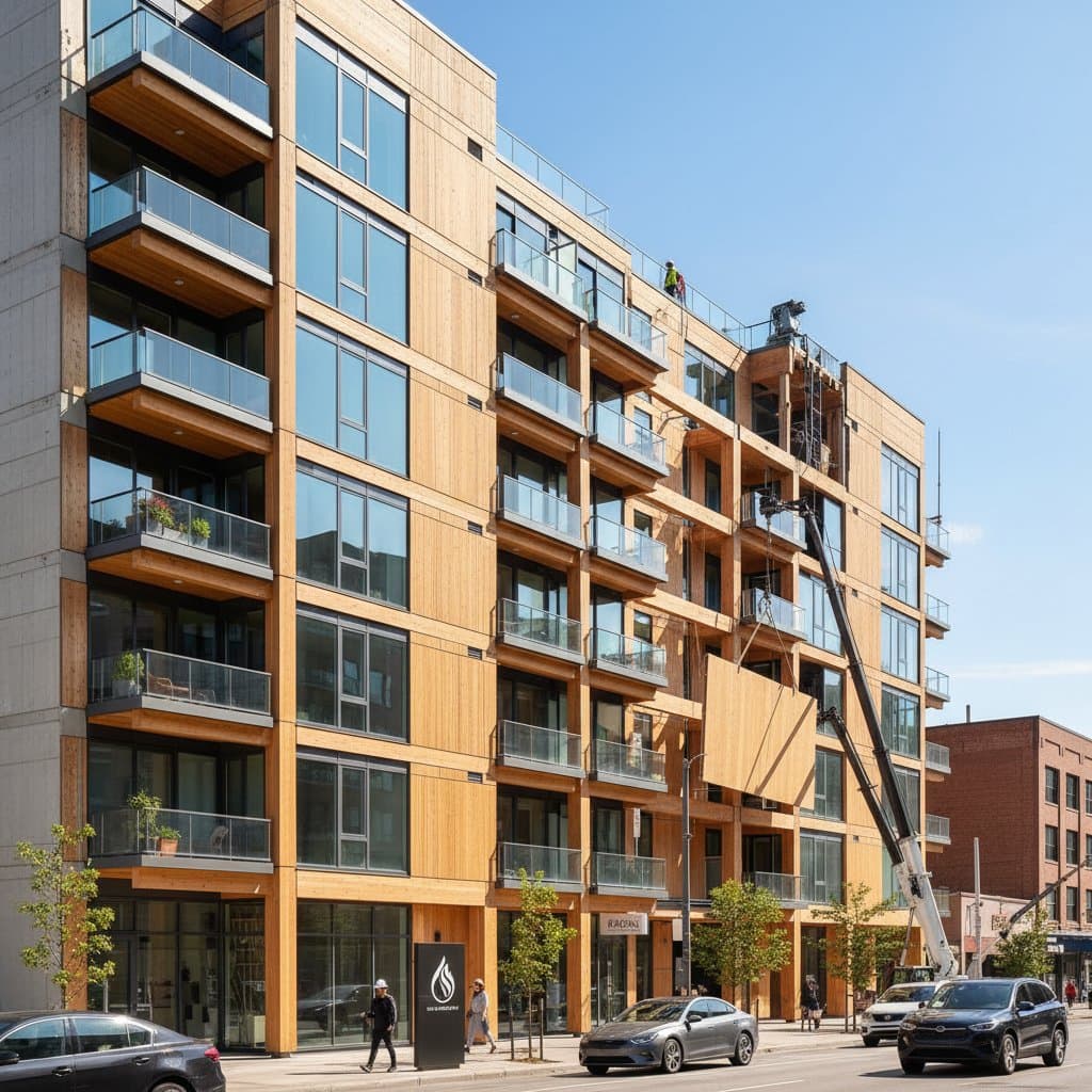 Featured image for Mass Timber Apartments Finally Clear Fire Code Hurdle